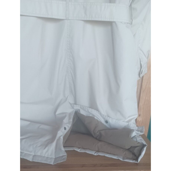 Vintage MIGHTY MAC Ivory Long Goose Down Trench coat Mens Large Winter Overcoat - Picture 7 of 12